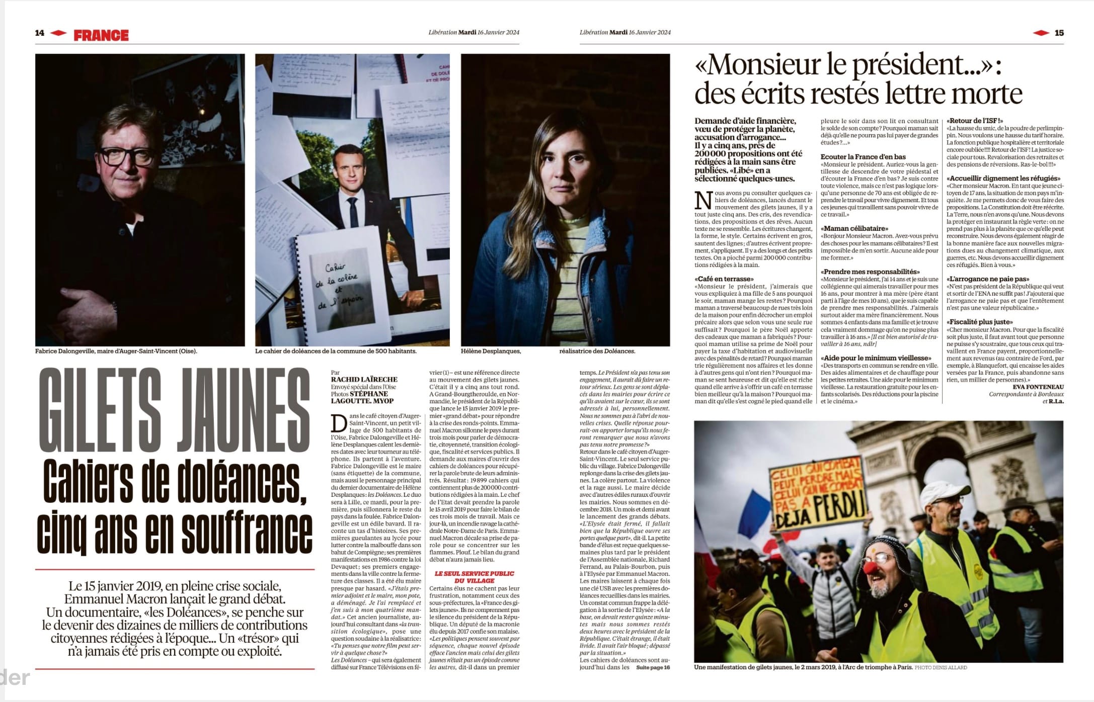 Libération en reportage