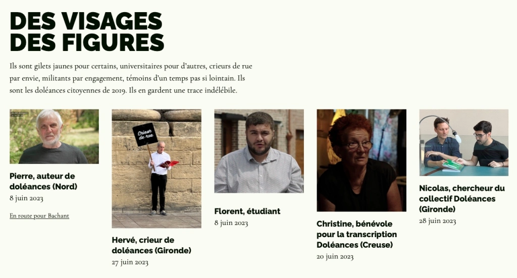 Les doléances citoyennes